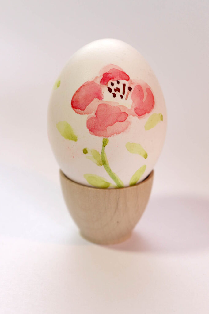 Velikonoční vejce malované akvarelem