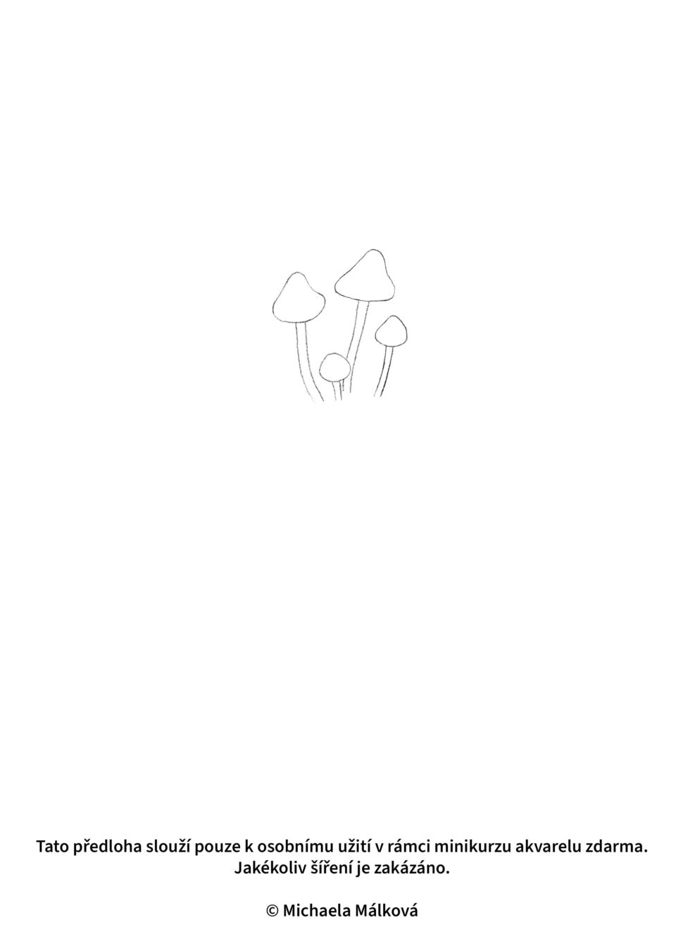 předloha houby